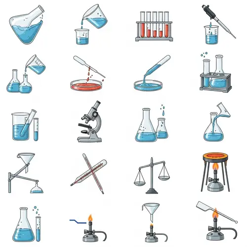 Animated Chemical Lab Utensils: Engaging Laboratory Images