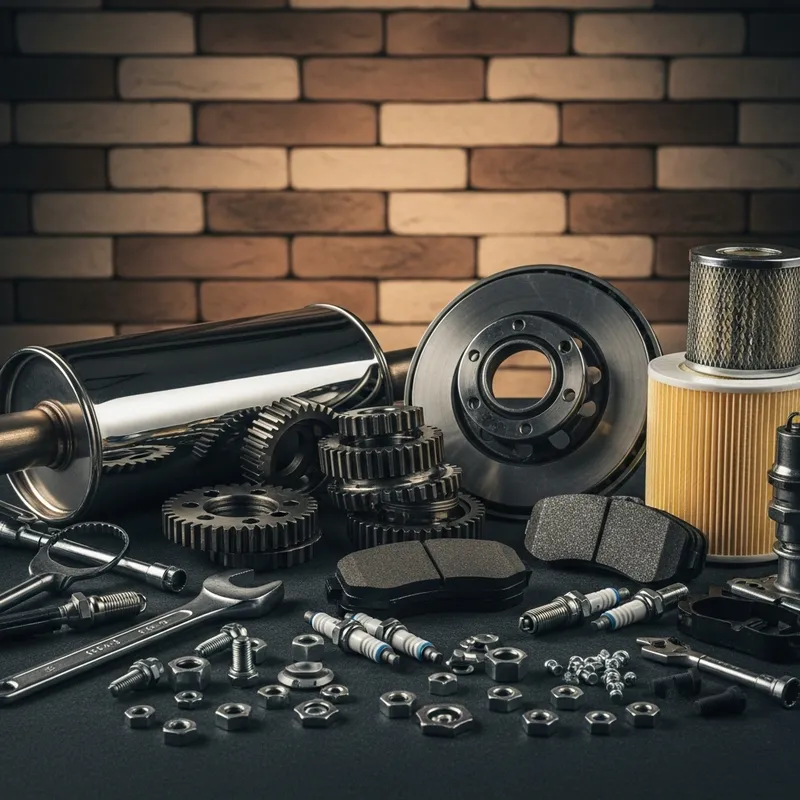 Auto Parts Collection | Exhaust Pipe, Gears, Brake Pads & More