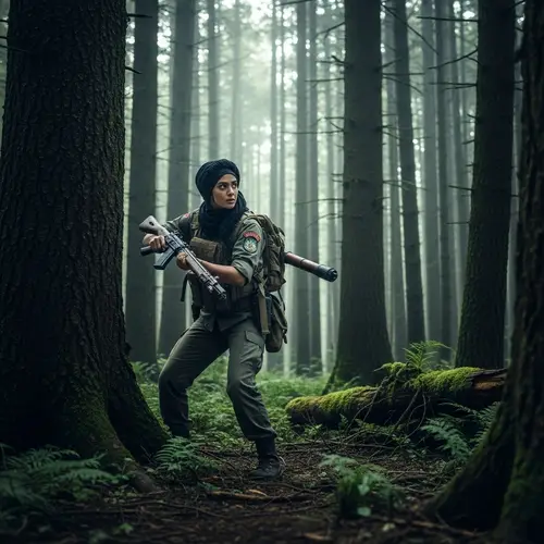 Intense Survival Scenario in Dense Forest