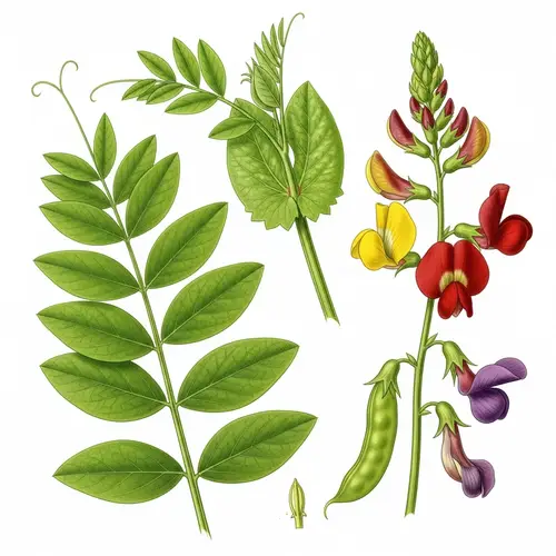 Leguminosa: Scientific Illustration of Pea Family