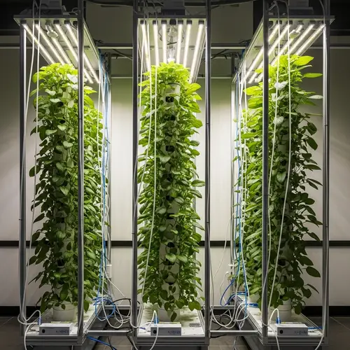 Automated Vertical Garden: Innovative Indoor Growing