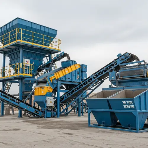 Industrial Plant Loading Bin Conveyor Scrubber Dewatering Classifying Screen
