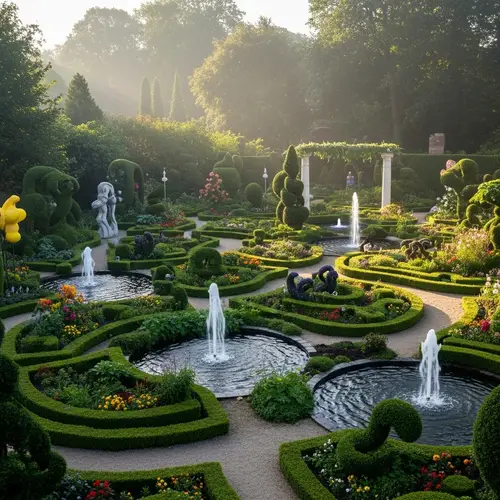 Art Installation in Landscape Garden | Sculpted Greenery, Creative Flower Arrangements