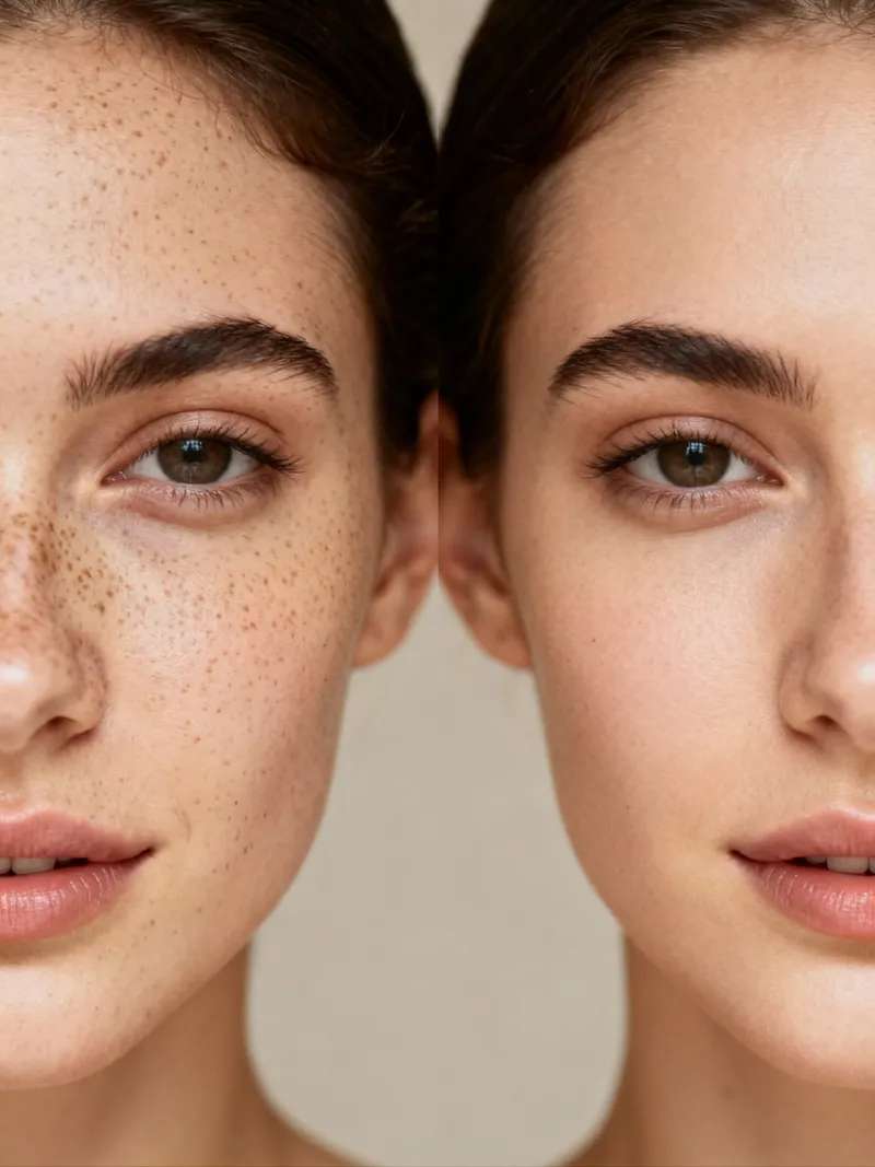 What Would You Look Like Without Freckles?