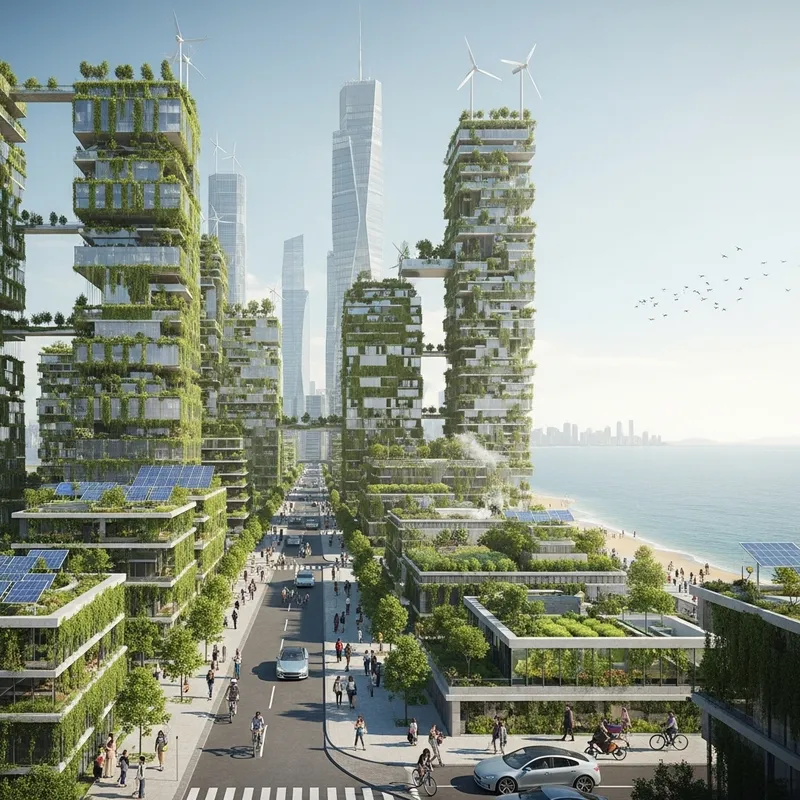 Futuristic Sustainable Coastal City Futuristic Sustainable Coastal City