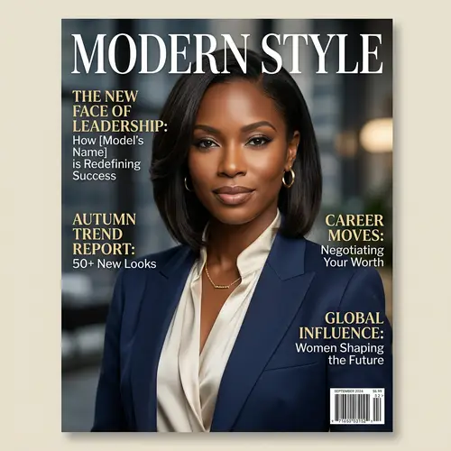 Professional Magazine Cover Model