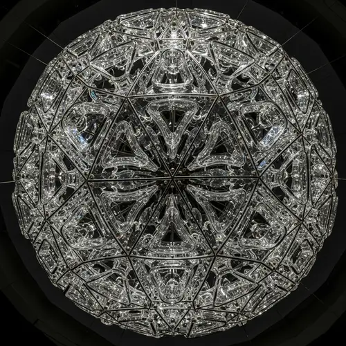 Intricate Glass Sphere Sculpture | Architectural Masterpiece