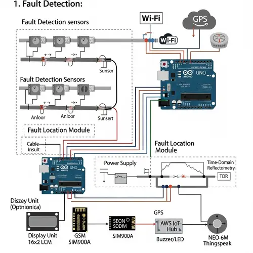 IoT Underground Cable Fault Detection System with GSM & GPS Integration