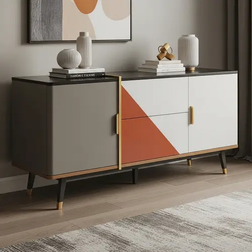 Sleek Minimalist Geometric Modern Furniture | Earth Tones