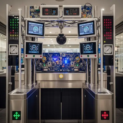 Advanced Metal Detector for Guilt or Innocence Determination | Modern Shopping Mall Security