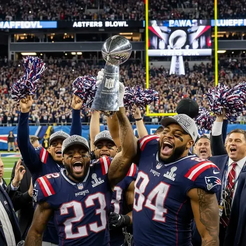 New England Patriots Celebrate Super Bowl Victory | Stadium Celebration