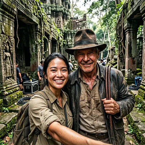 Epic Selfie with Indiana Jones - Ultra-Realistic Image