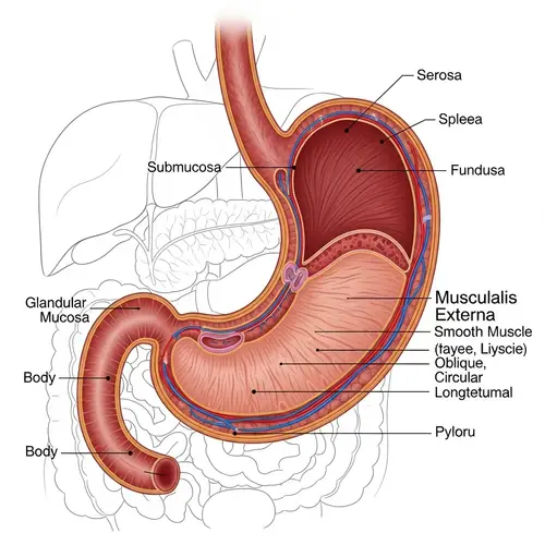 Cross-Sectional View of the Stomach