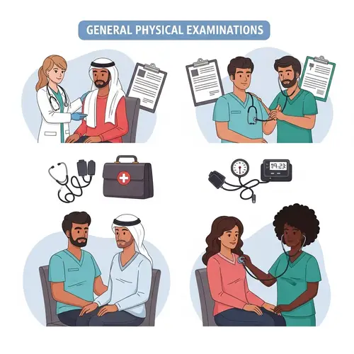 General Physical Examinations in Medicine - Illustrated Scenarios