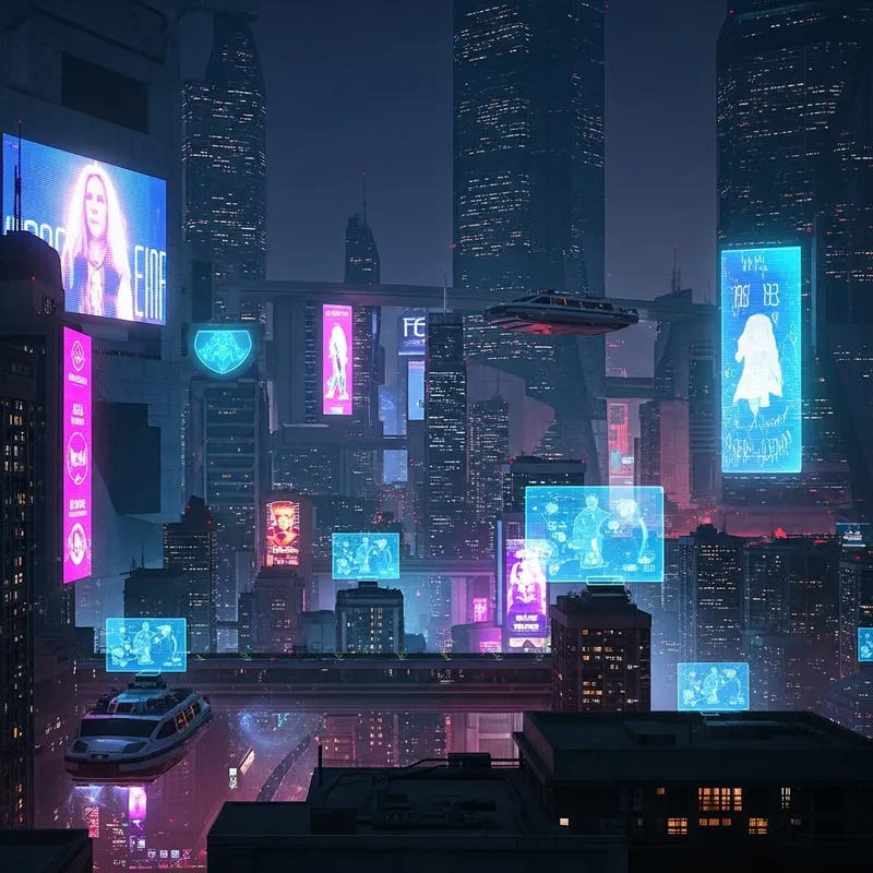 Vibrant Cyberpunk Cityscape: Futuristic Technology Marvels Vibrant Cyberpunk Cityscape: Futuristic Technology Marvels