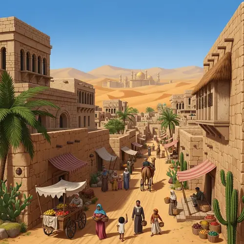 Desert City Oasis: Sandstone Architecture & Desert Life