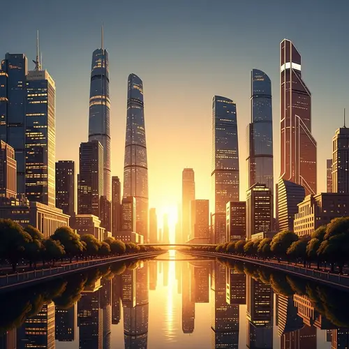 Golden City: Enchanting 2D Art Journey