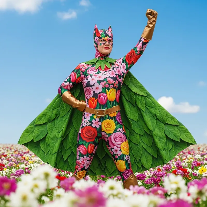 Floral Superhero - Plant Power Enthusiast