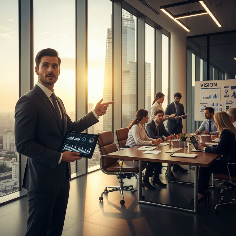 Dynamic Leadership in a Modern Skyscraper