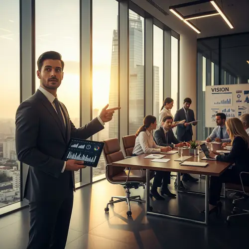 Dynamic Leadership in a Modern Skyscraper