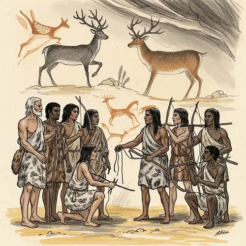Ancient Hunters Illustration: Diversity in Stone Age Hunt