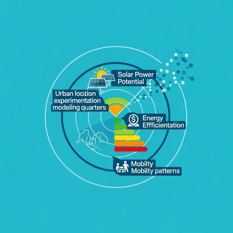 Urban Radar: Solar, Energy Efficiency, Mobility Patterns
