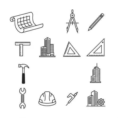 Architectural Structure Design Icons | Icon Set