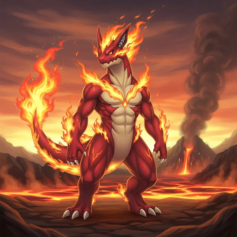 Majestic Fire-type Pokemon | Burning Strength