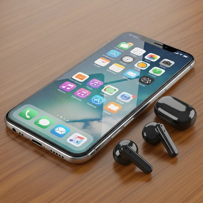 New iPhone: Modern Smartphone with Large Screen