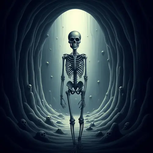 Surrealistic Artwork Portraying the Abyss of Death Before 1912