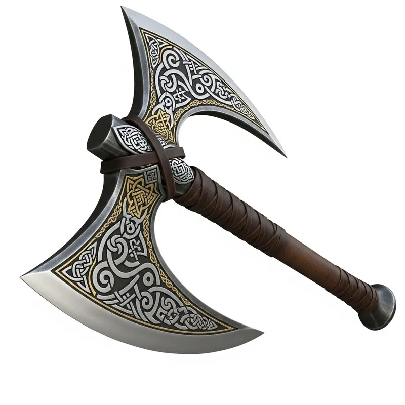 2-Bladed Battle Axe - Meticulously Crafted Deadly Beauty