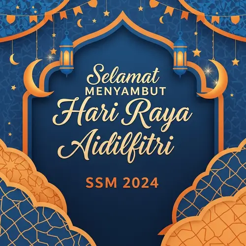 Festive Backdrop for Selamat Menyambut Hari Raya Aidilfitri SSM 2024