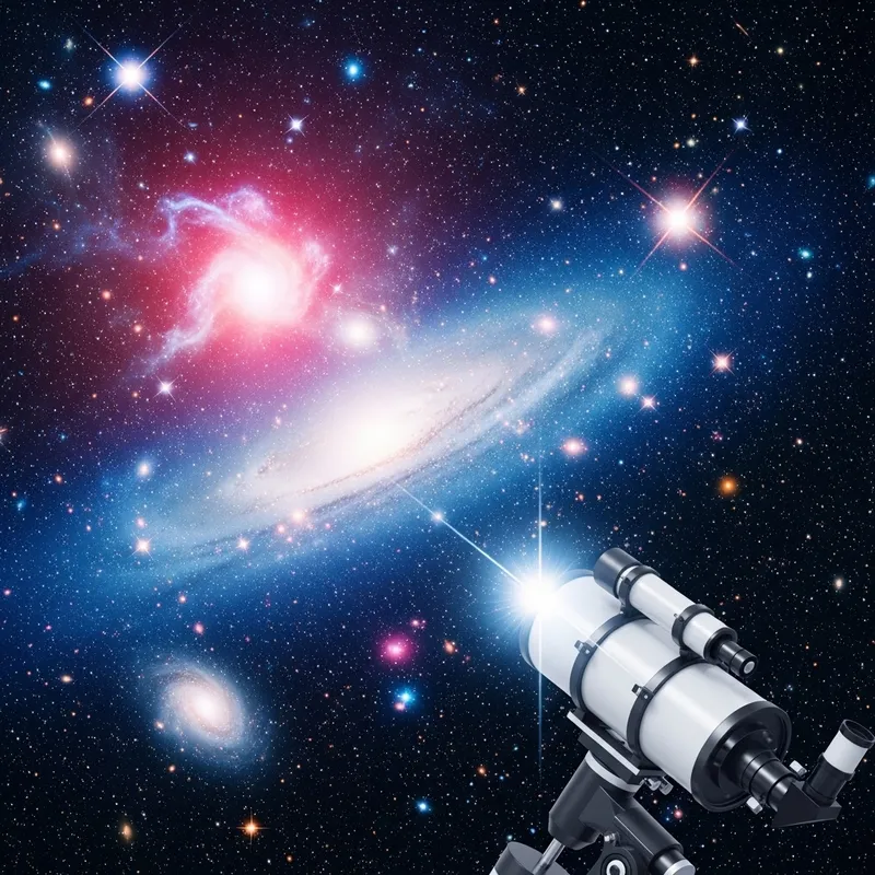 Stunning Colorful Outer Space Telescope Image