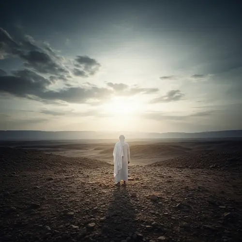 Ethereal Beauty of Desert Landscape in Karbala