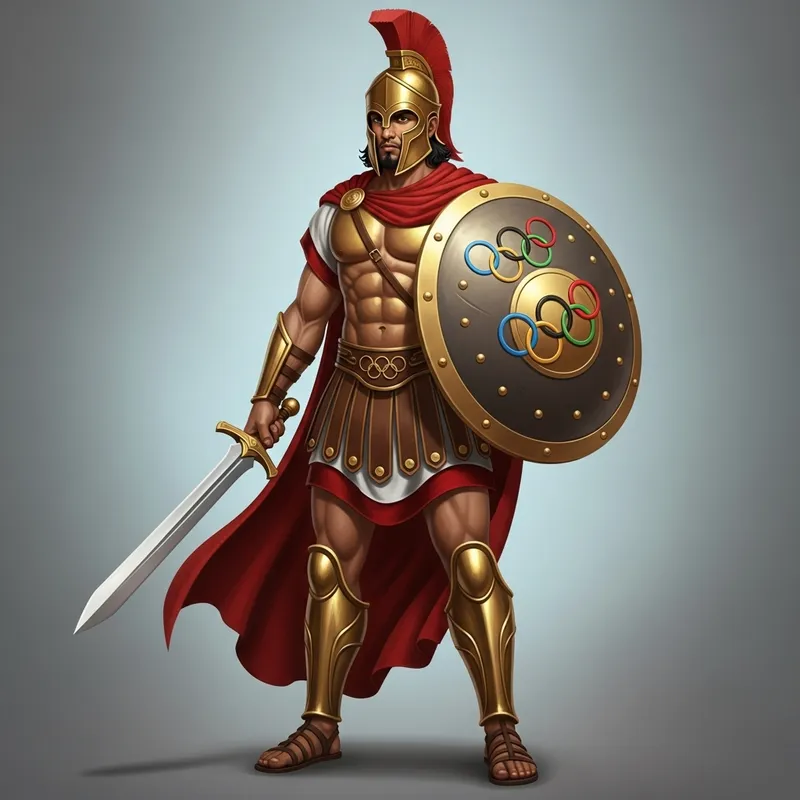 Olympian Warrior: Courage and Glory Personified Olympian Warrior: Courage and Glory Personified