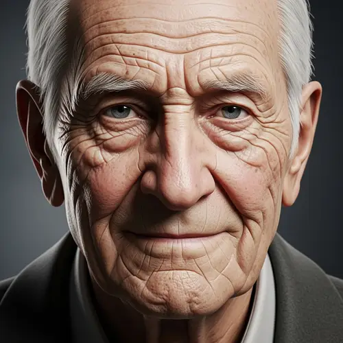Old Man Portrait - Wisdom Captured in Detail