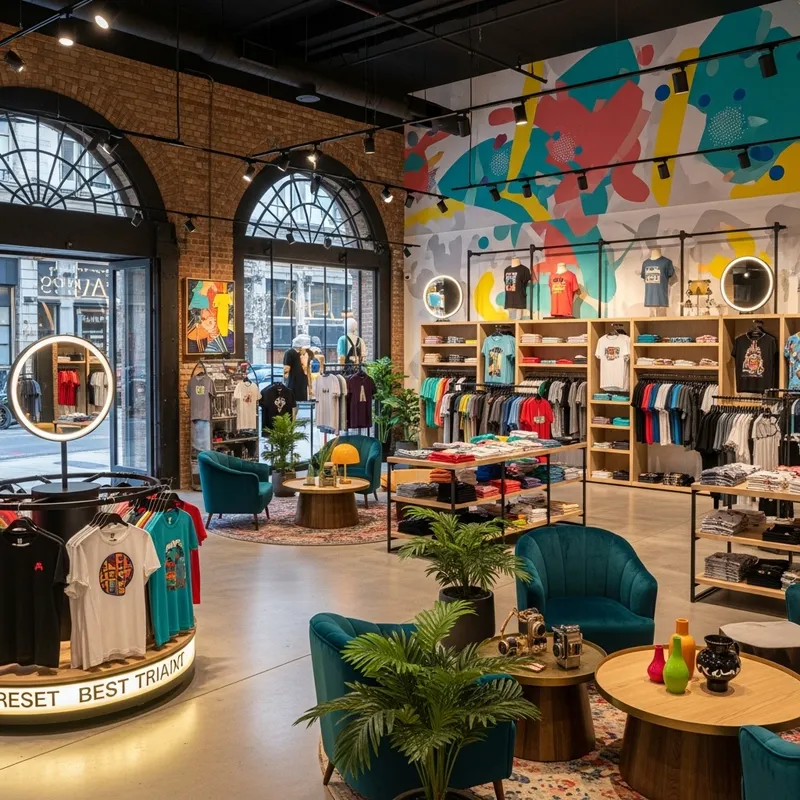 Trendy T-Shirt Shop Decor Ideas