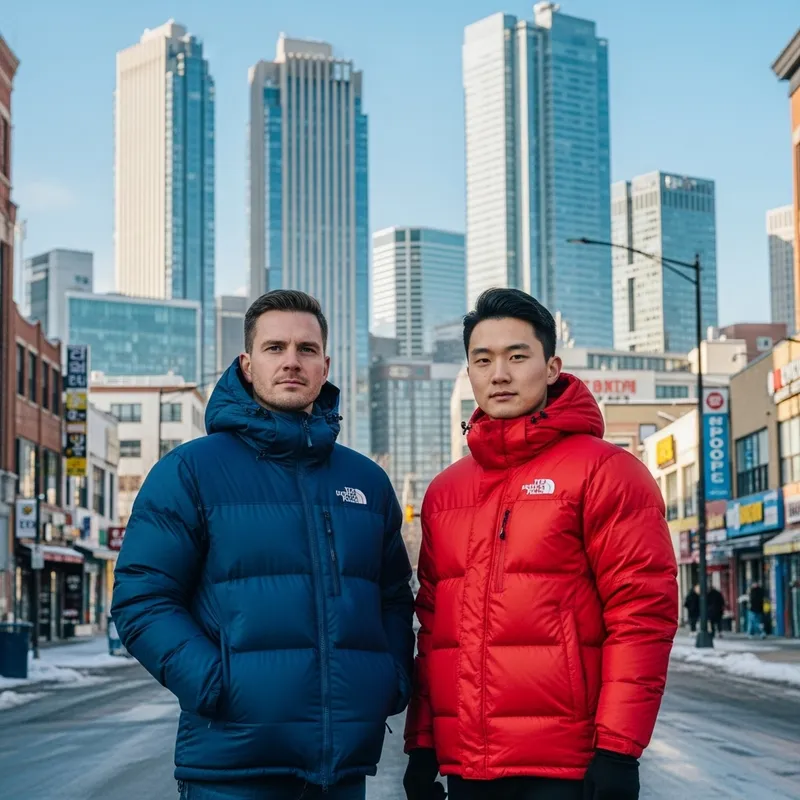 Diverse Friendships in Down Jackets, Minneapolis