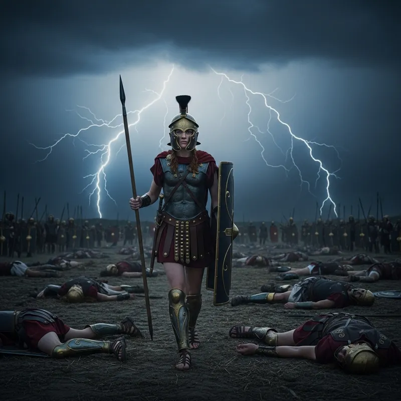 Euthybides: Greek Warrior Conquering the Battlefield in 'Spartacus'