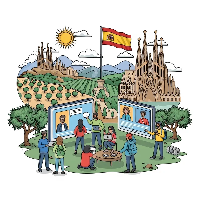 Digital Nomads and Startupers Meeting in Spanish Landscape