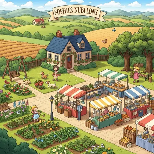 Sophie's Small Town Adventures: A Story of Happiness and Simplicity