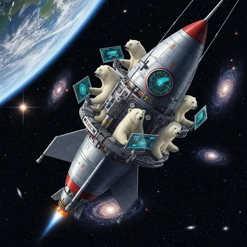 Polar Bears Fly in a Rocket Ship: A Cosmic Adventure