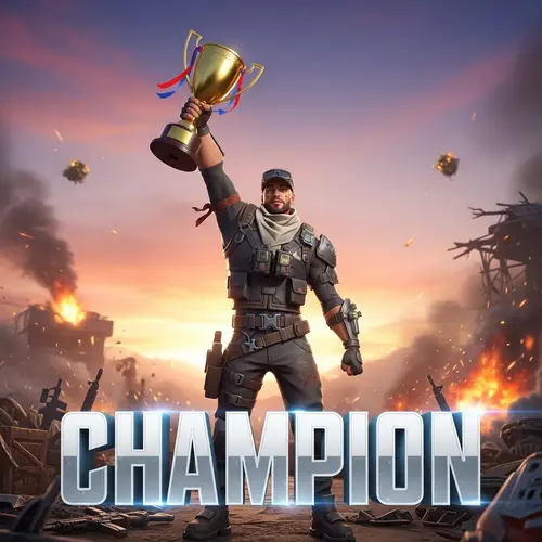Battle Royale Game Champion Avatar Design