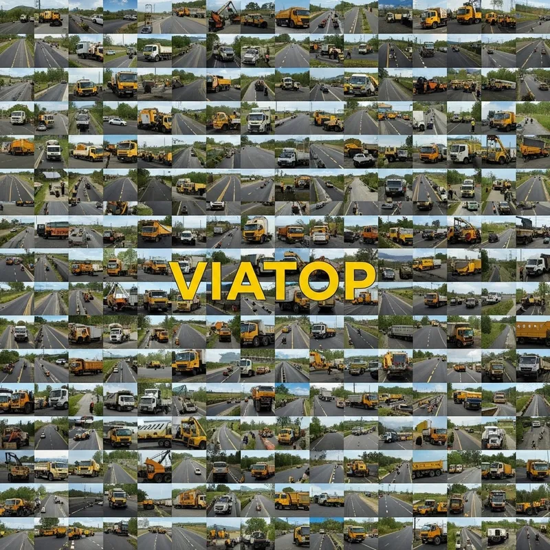 Road Repair Trucks Mosaic - VIATOP Image