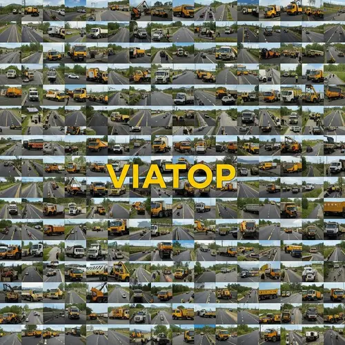 Roads, Asphalt, Trucks - VIATOP Mosaic Image