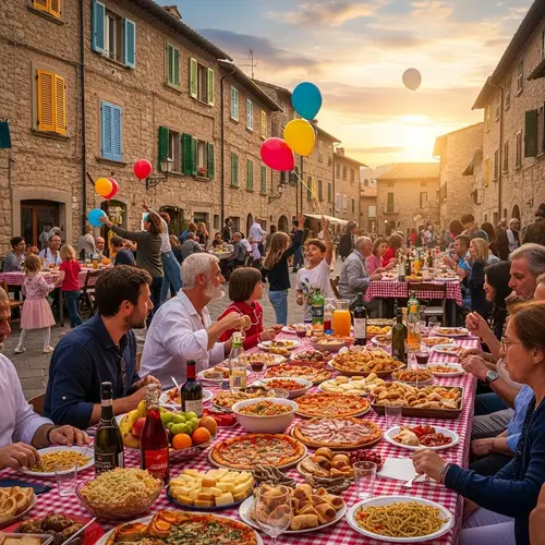 Festa del Papa Celebration: Quaint Town Square Gathering