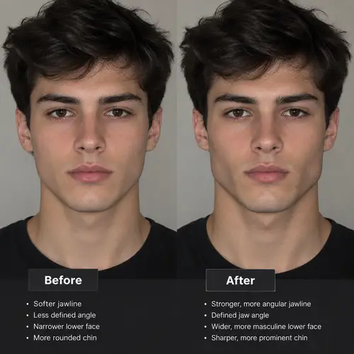 Enhance Your Masculine Jawline Naturally