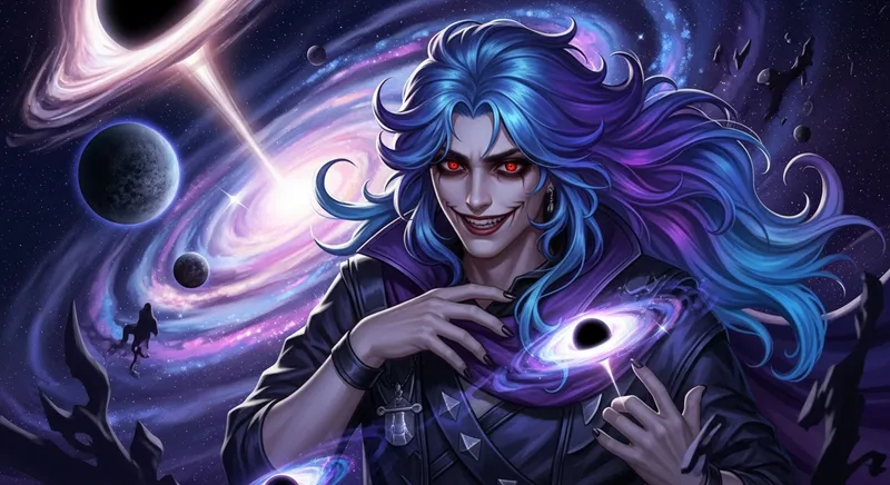 Galactic Villain with Blue-Purple Hair | Odyssey Kayn & Emperor Kayn