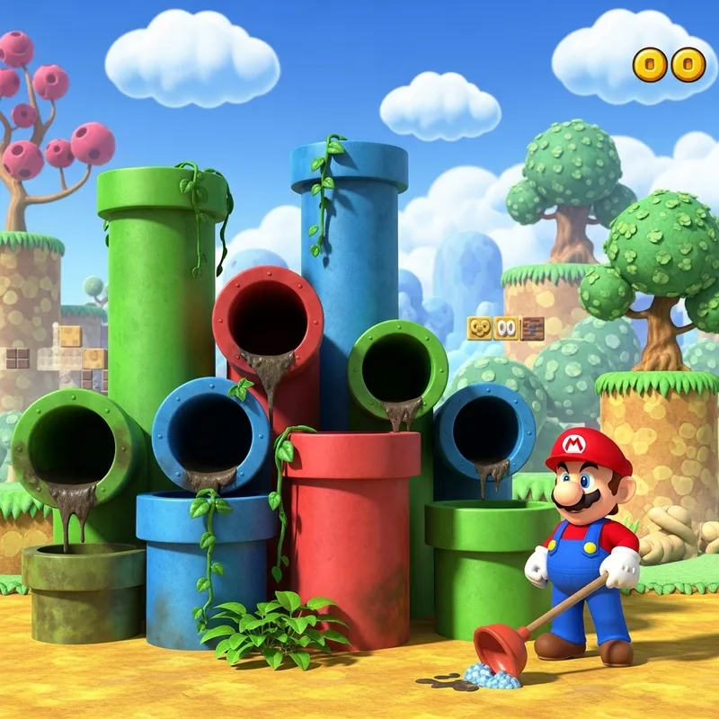 Mario Bros Pipes Cleaning: A Colorful Adventure Mario Bros Pipes Cleaning: A Colorful Adventure
