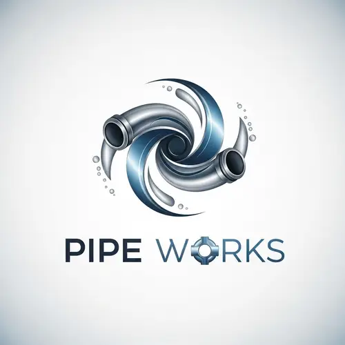 Creative Pipe Logo Design | Plumbing Inspired Artwork